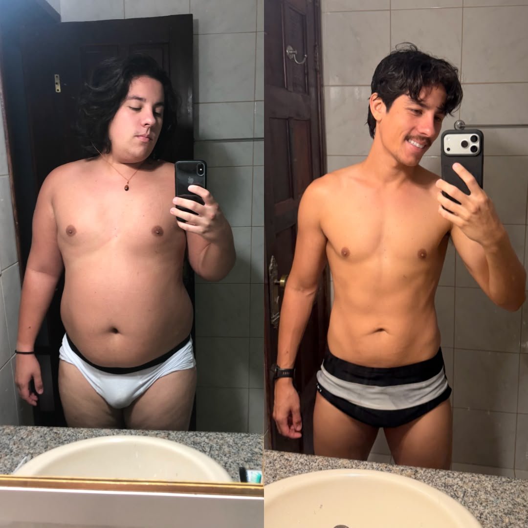 Felipe Panda Cruz, antes e depois