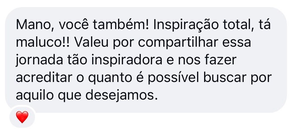 Depoimento de aluno